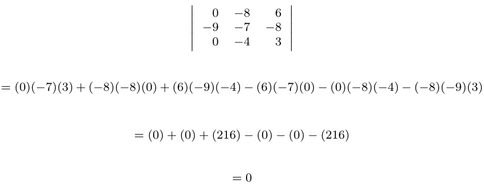 Determinante de una matriz con fila o columna proporcional a otra | totumat.com